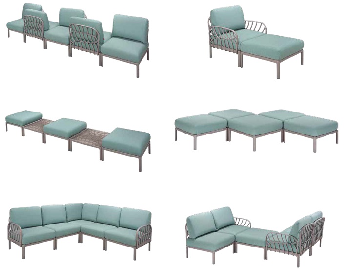 Layout and numbers of seating could be rearranged according to space Tahiti Chaise Lounge