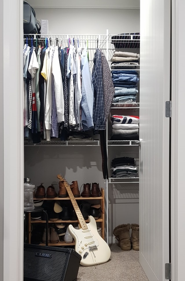 A closet with good potential to be a cloffice closet Photo by Jamesthethomas5 on Unsplash