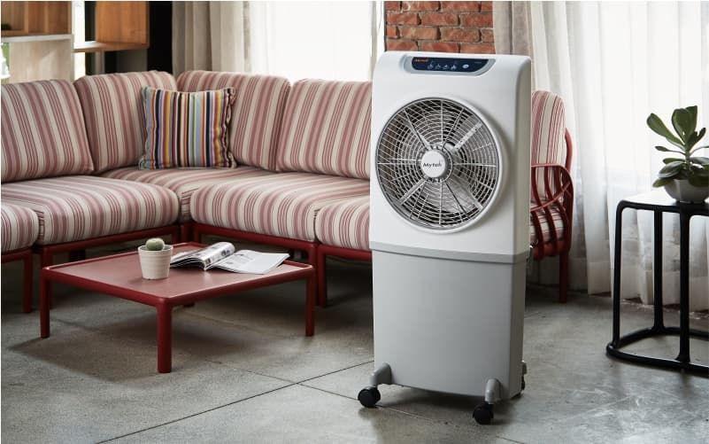 Laurel Loveseat and 3204 45L Portable Evaporative Air Cooler