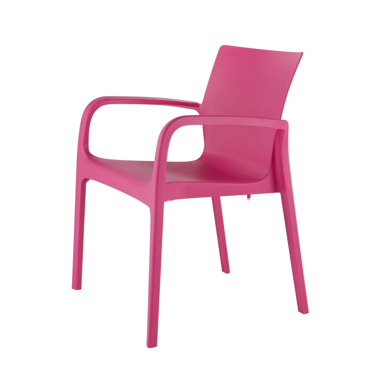Alissa Stackable Patio Dining Arm Chair