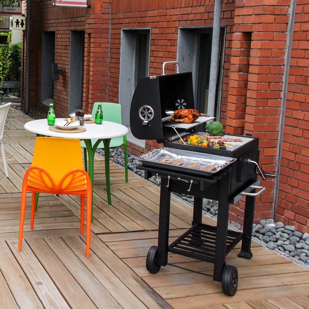 Dining set for backyard party