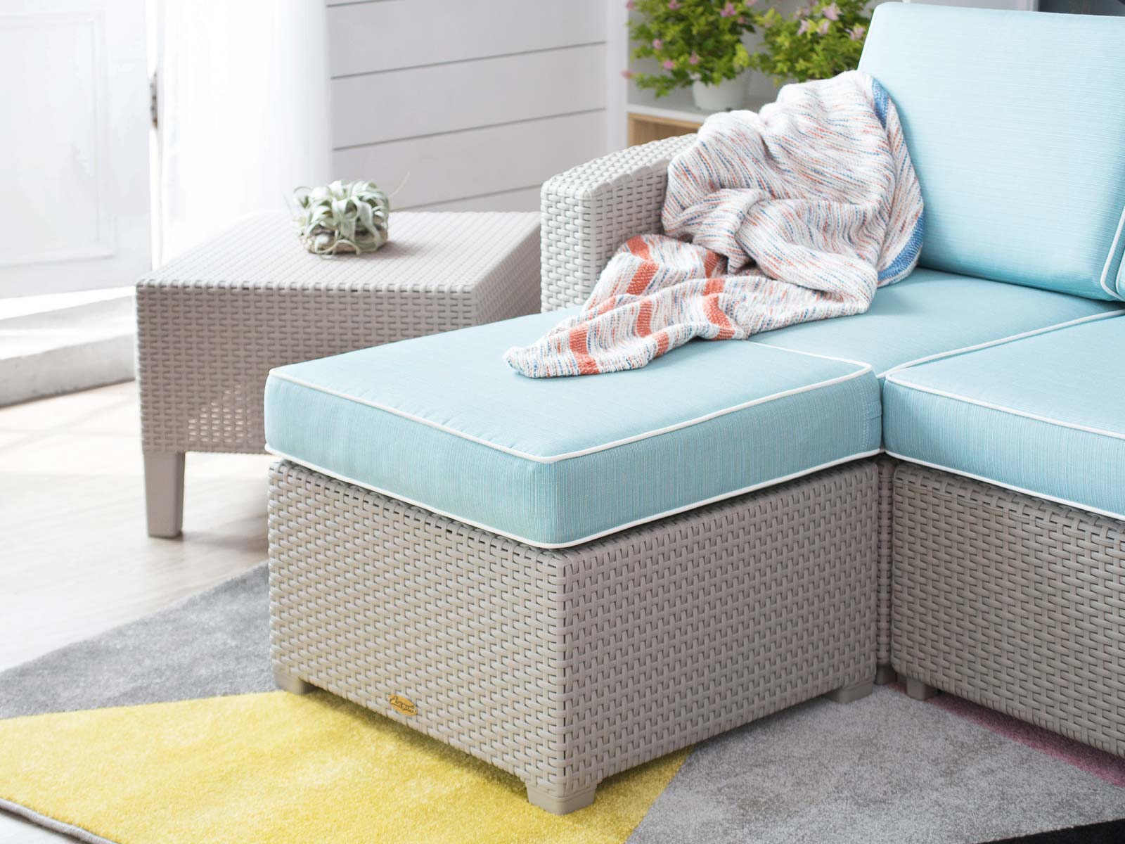 7023OT-PT3 Magnolia Ottoman - Lagoon Design Furniture