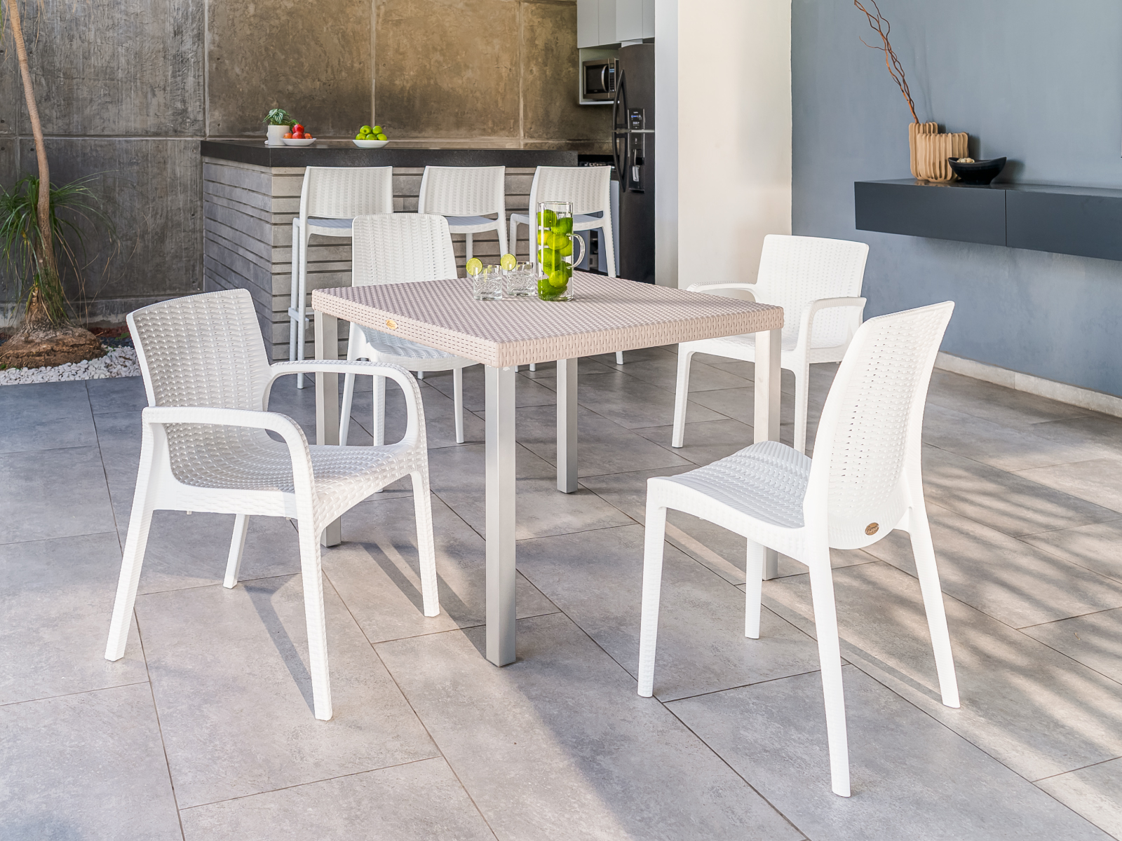 7025_PT5 Rue Stackable Rattan Dining Chair - Lagoon Design Furniture
