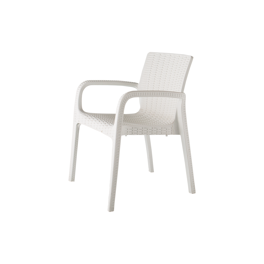 Koppla Stackable Rattan Dining Arm Chair