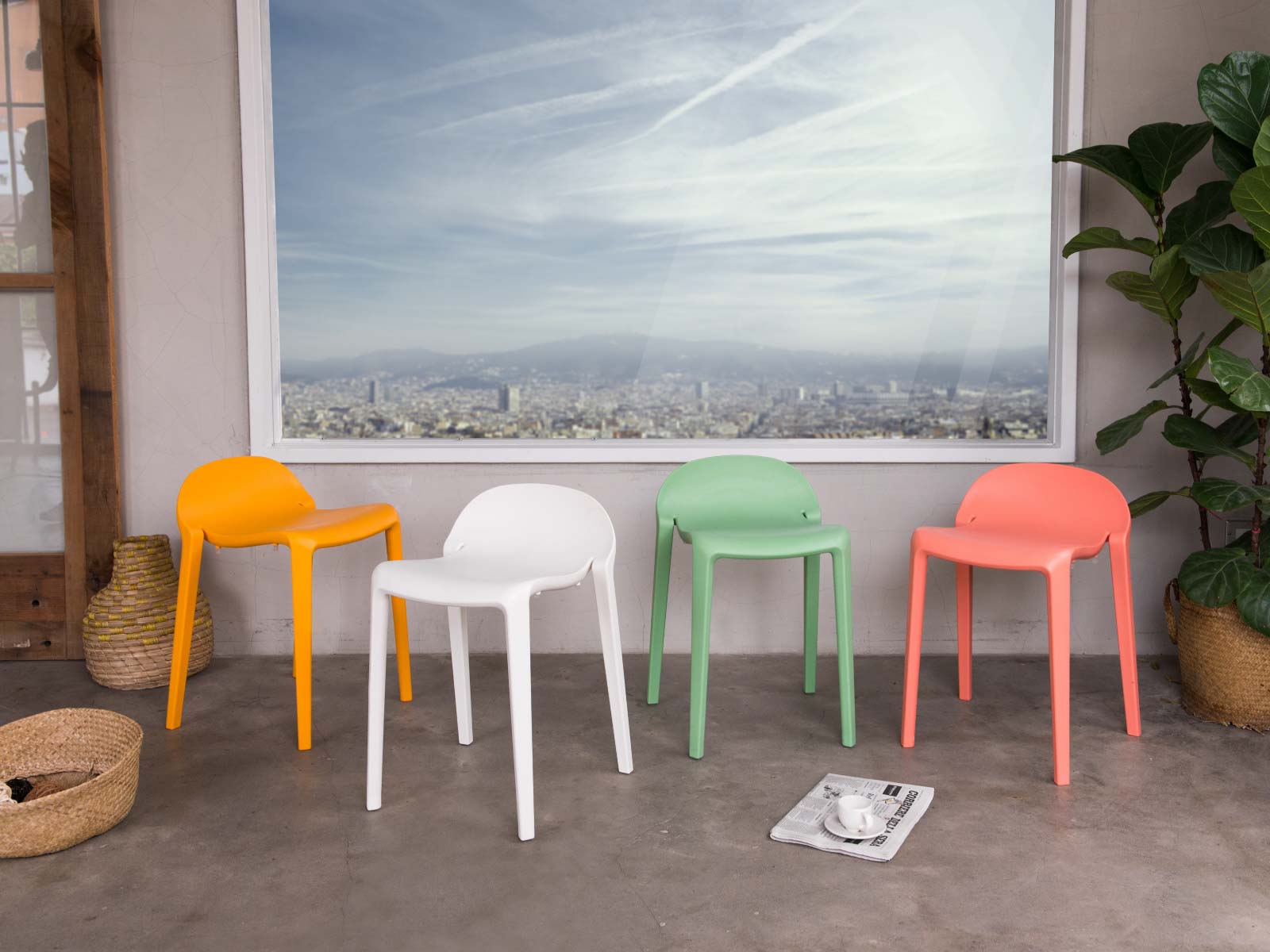 7057A-PT2 Joyous Resin Stool - Lagoon Design Furniture