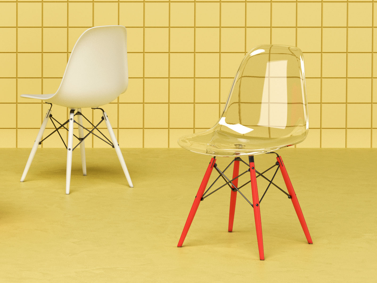 7068A-PT1 Heron Classic Dining Chair(Transparent) Lagoon 