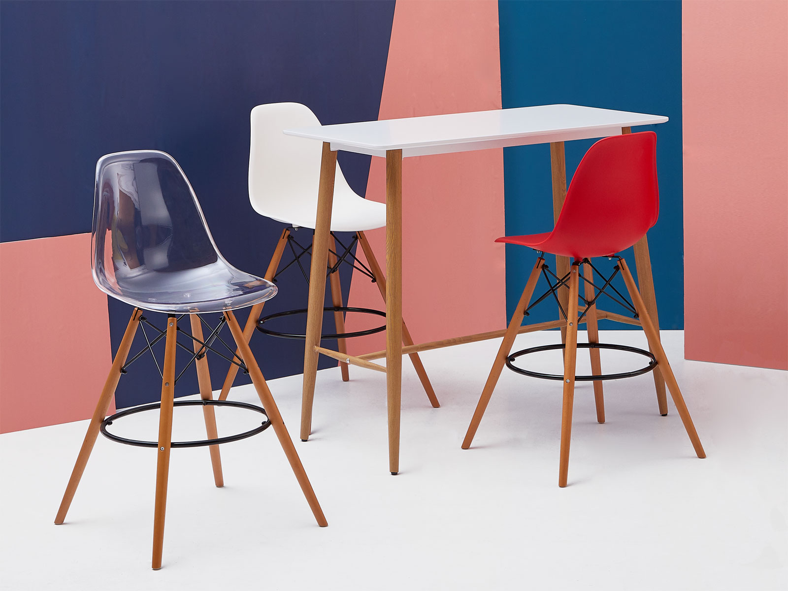 7068B-PT1 Heron Resin Bar Stool(Transparent) - Lagoon Design Furniture