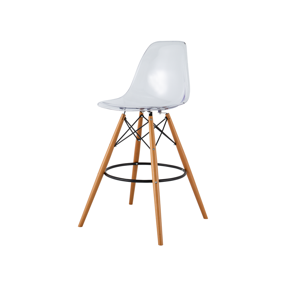 Heron Resin Bar Stool(Transparent)