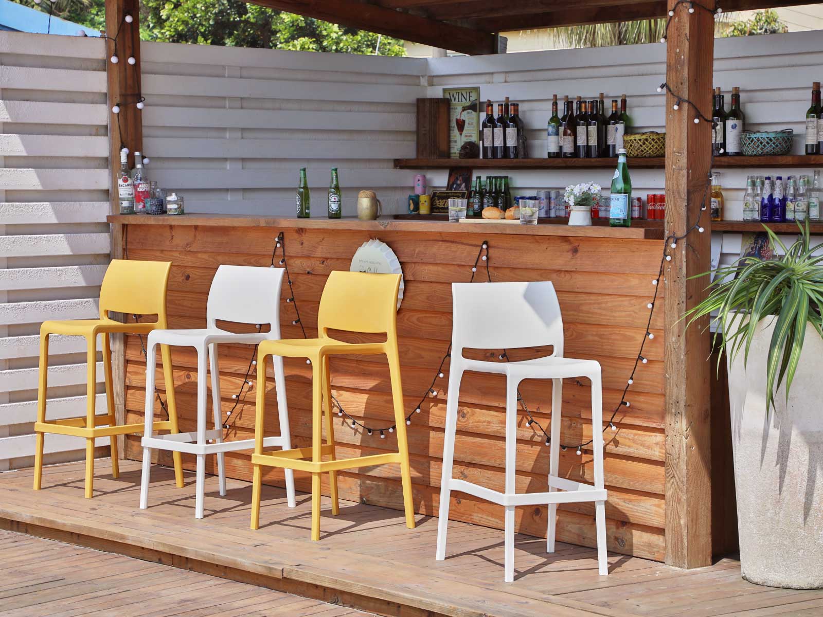 7211B-PT1 Sensilla Resin Bar Stool - Lagoon Design Furniture