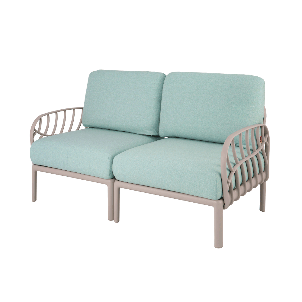 Laurel Loveseat- mordern outdoor sectional furniture - Lagoon