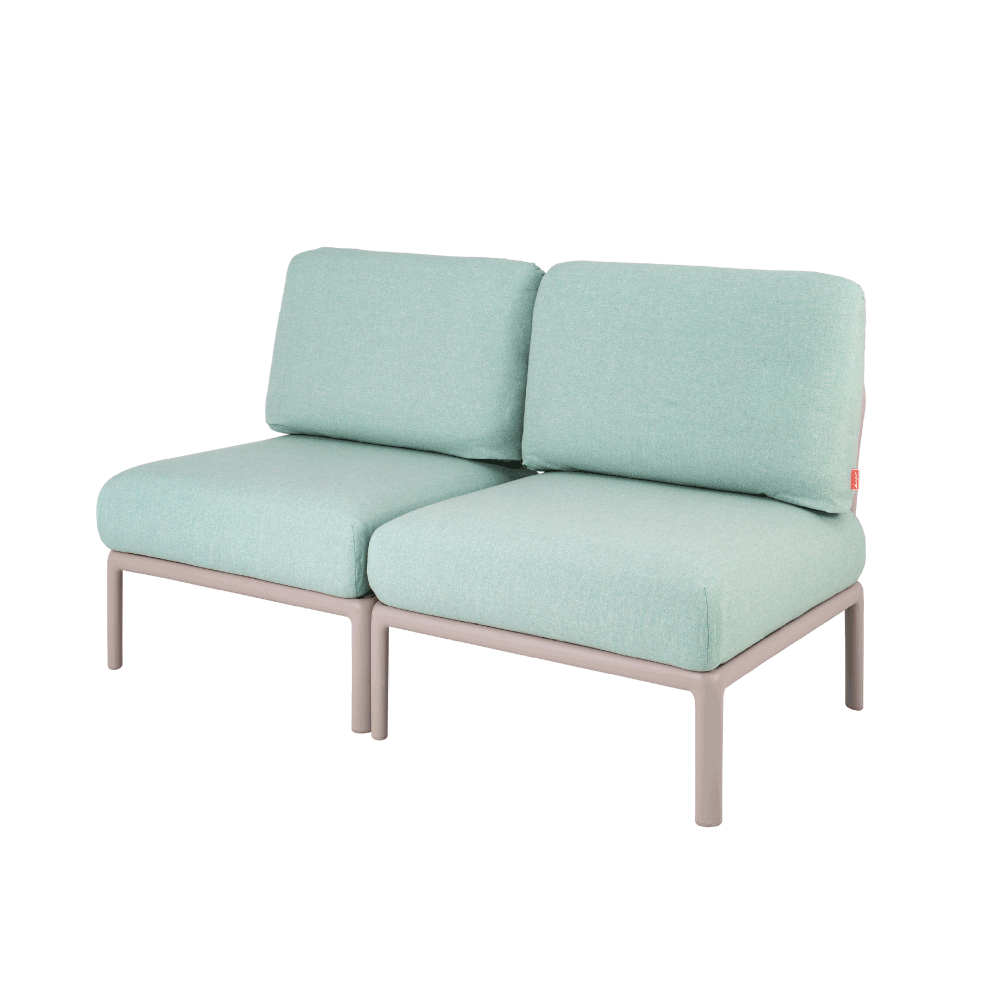 Laurel Loveseat (No Armrest)- mordern outdoor sectional furniture - Lagoon